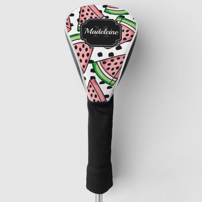 Niedliches Watermelon-Muster Golf Headcover (Vorderseite)