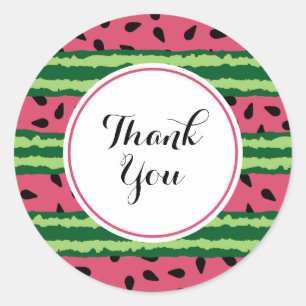 Niedliches Watermelon Muster Pink & Green Vielen D Runder Aufkleber