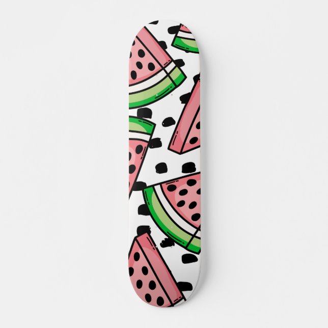 Niedliches Watermelon-Muster Skateboard (Vorne)