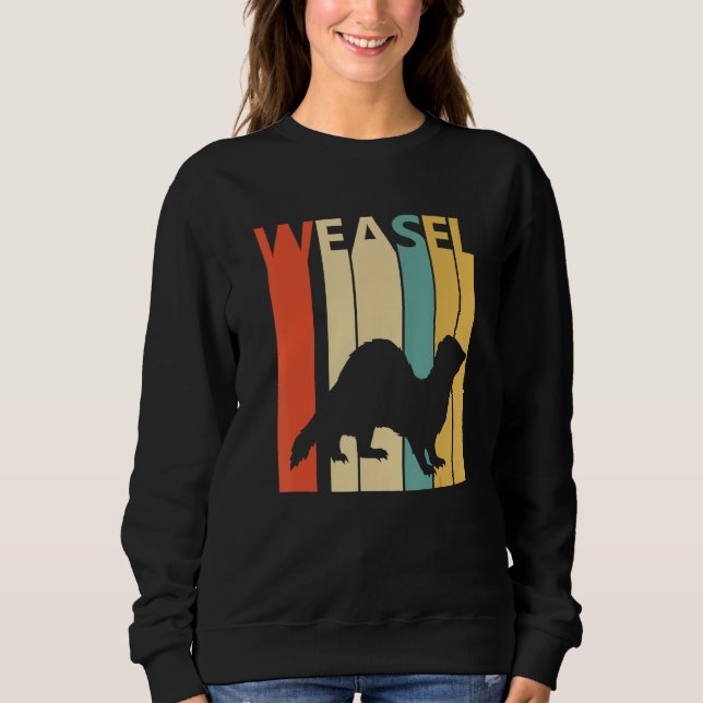 Niedliches Weasel Sweatshirt (Vorderseite)