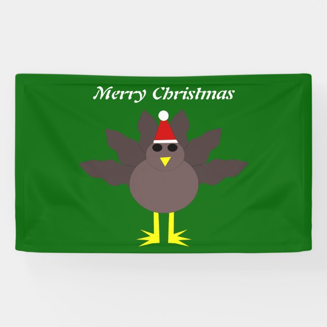 Niedliches Weihnachten Türkei Personalisiert Banne Banner (Horizontal)