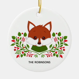 Niedliches Weihnachts-Foto Keramik Ornament