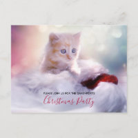 Niedliches Weihnachts-Kitten-Party laden