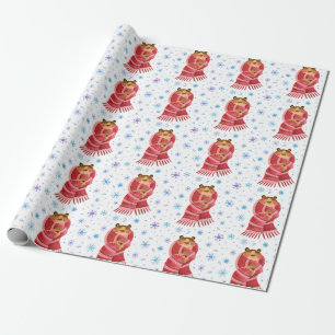 Niedliches Weihnachts-/Neujahrspapier Geschenkpapier