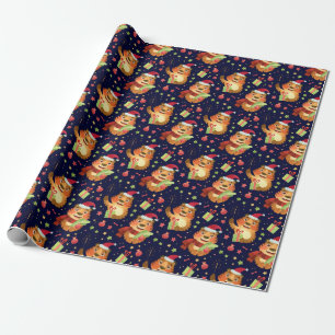 Niedliches Weihnachts-/Neujahrspapier Geschenkpapier