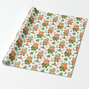 Niedliches Weihnachts-/Neujahrspapier Geschenkpapier