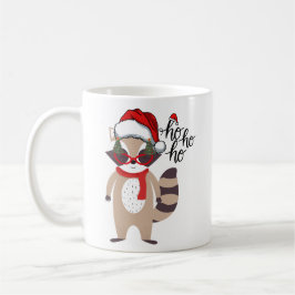 Niedliches Weihnachts-Raccoon-Geschenk Niedlicher  Kaffeetasse