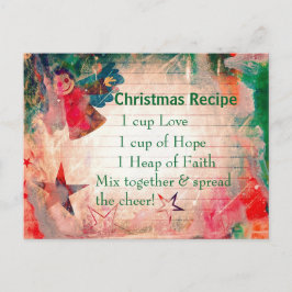 Niedliches Weihnachts Rezept Weihnachten Postkarte