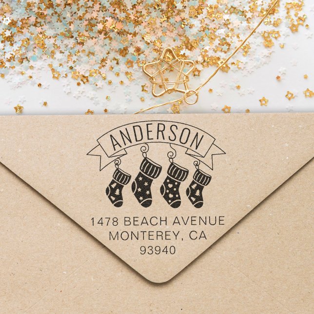 Niedliches Weihnachtsadressen-Kleine Geschenk Permastempel (Von Creator hochgeladen)