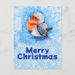 Niedliches Weihnachtsband für Wasserfarben individ Feiertagspostkarte