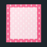 Niedliches Weihnachtsbaummuster pastellfarben und  Notizblock<br><div class="desc">Modernes und minimalistisches Weihnachtsmuster.</div>
