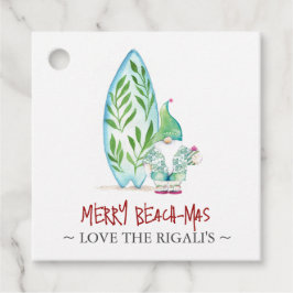 Niedliches Weihnachtsfest an der Küste Geschenkanhänger