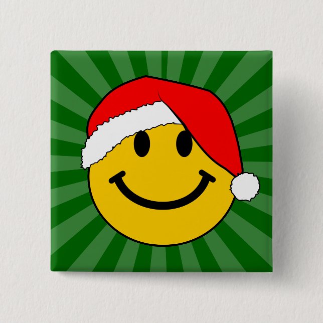 Niedliches Weihnachtsfest Button (Vorderseite)