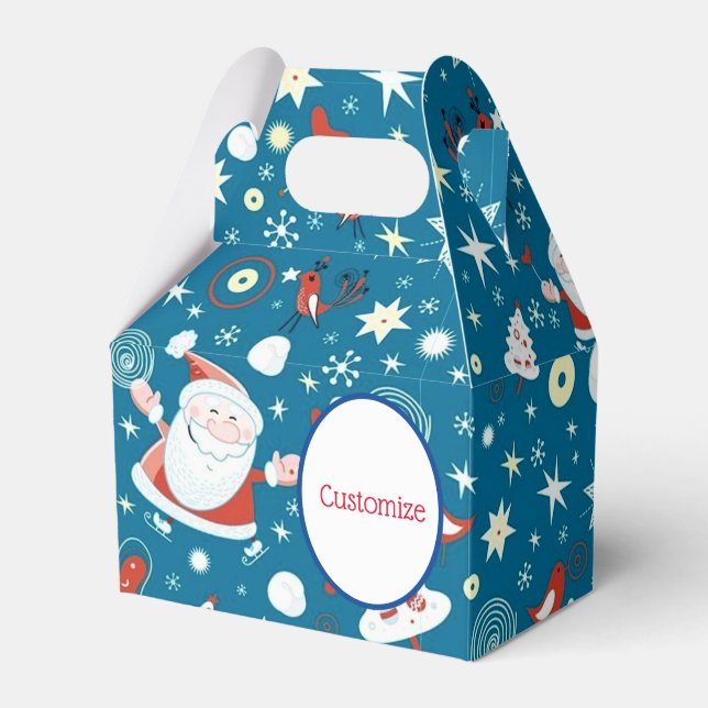 Niedliches Weihnachtsfest Geschenkschachtel (Vorderseite)