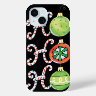 Niedliches Weihnachtsfest Ho Ho Ho, Kanälen mit Ca iPhone 15 Hülle