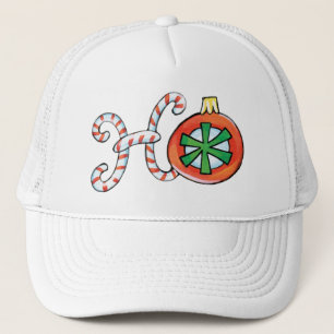 Niedliches Weihnachtsfest Ho Ho Ho, Kanälen mit Ca Truckerkappe