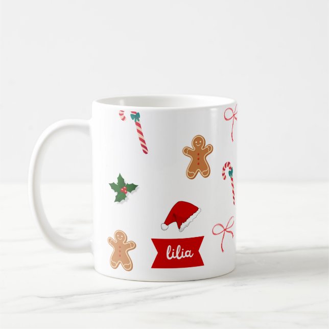 Niedliches Weihnachtsfest Kaffeetasse (Links)