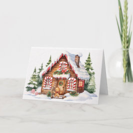 Niedliches Weihnachtsgebäck Feiertagskarte