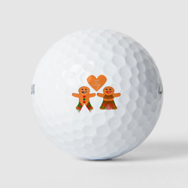 Niedliches Weihnachtsgebäck Golfball (Vorderseite)