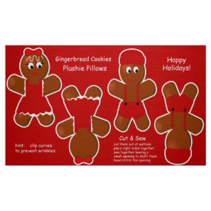 Niedliches Weihnachtsgebäck Stoff