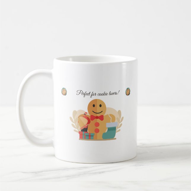 Niedliches Weihnachtsgeschenk für Cookies Kaffeetasse (Links)