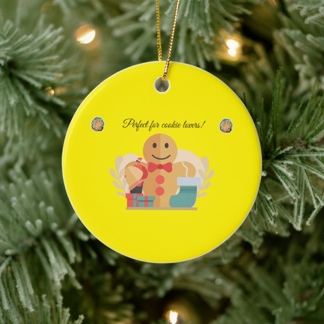 Niedliches Weihnachtsgeschenk für Cookies Keramik Ornament (Baum)