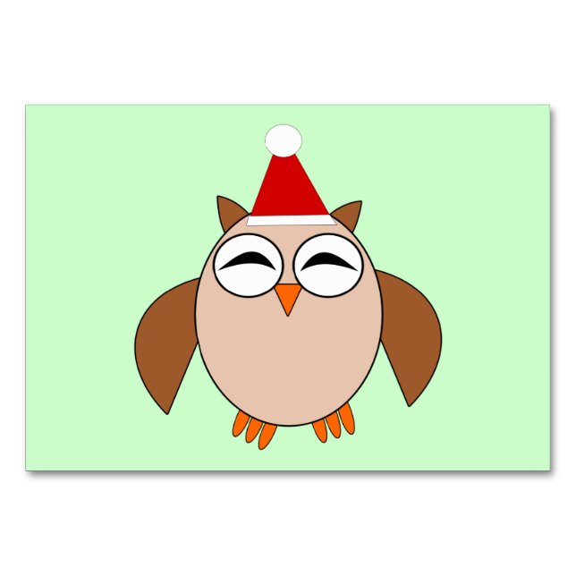 Niedliches Weihnachtsgeschenk Tischnummer (Vorderseite)