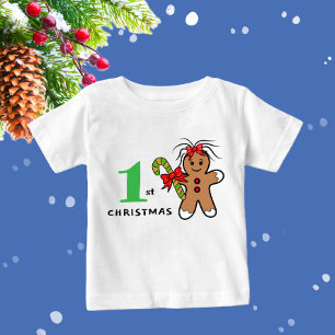 Niedliches Weihnachtsgingerbrot Baby Bodysuit Baby T-shirt