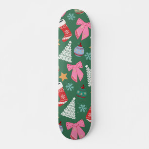 Niedliches Weihnachtsgrün Skateboard