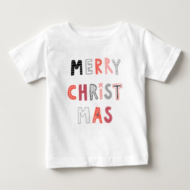 Niedliches Weihnachtshirt für Kinder/Kleinkinder Baby T-shirt (Vorderseite)