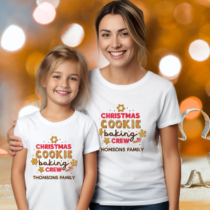 Niedliches Weihnachtskochtchen Backen Crew Familie T-Shirt