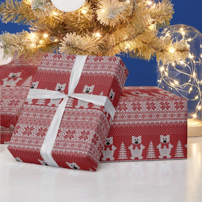 Niedliches Weihnachtskuhpapier Geschenkpapier (Feiertage)