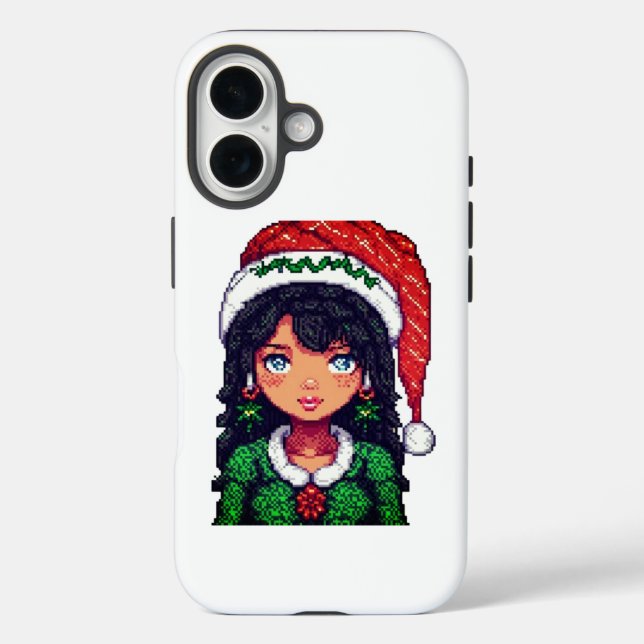 Niedliches Weihnachtsmädchen Case-Mate iPhone Hülle (Rückseite)