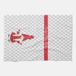 Niedliches Weihnachtsmädchen Personalisiert Geschirrtuch