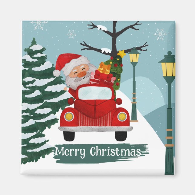 Niedliches Weihnachtsmagazin Magnet (Vorne)