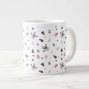 Niedliches Weihnachtsmuster Jumbo-Tasse