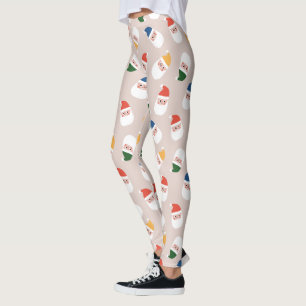 Niedliches Weihnachtsmuster Leggings