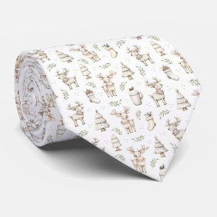 Niedliches Weihnachtsmuster - Neck Tie Krawatte