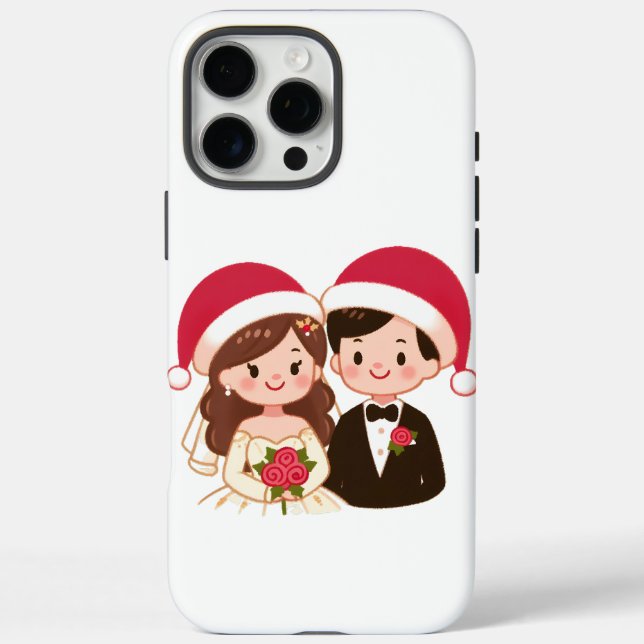 Niedliches Weihnachtspaar Case-Mate iPhone Hülle (Rückseite)