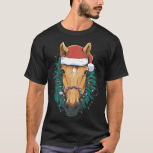 Niedliches Weihnachtspferd T-Shirt