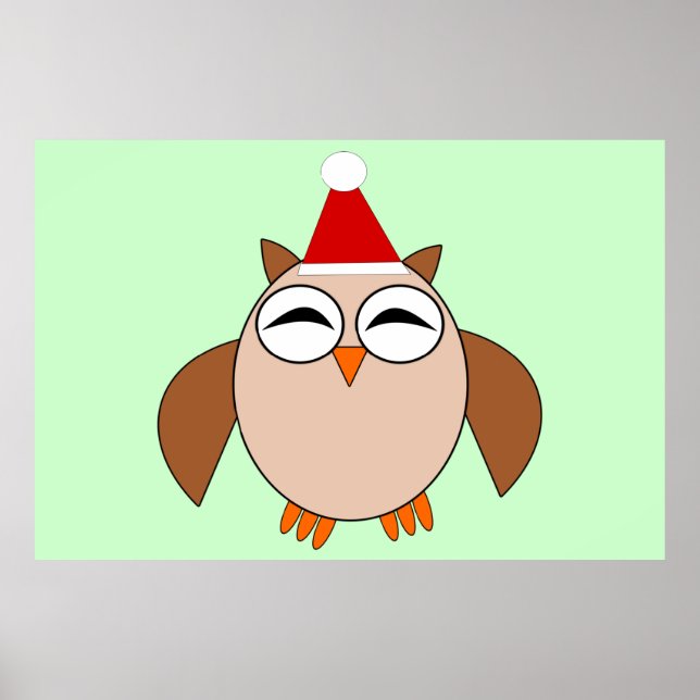 Niedliches Weihnachtsschale Poster (Vorne)