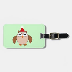 Niedliches Weihnachtsschüssel Custom Lugtag Gepäckanhänger