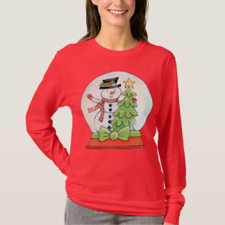 Niedliches Weihnachtssnowman-Shirt T-Shirt