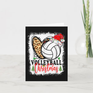 Niedliches Weihnachtsvolleyball Herzschlag Weihnac Karte