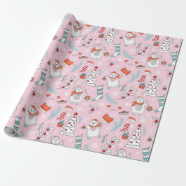 Niedliches Weihnachtswackelpapier Geschenkpapier