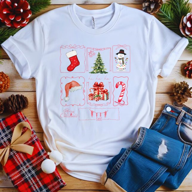 Niedliches Weihnachtszeitdesign T-Shirt (Von Creator hochgeladen)