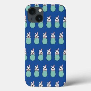 Niedliches Weißes Bunny Holding Ostereier Muster Case-Mate iPhone Hülle