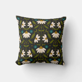 Niedliches weißes Farbmuster Kissen