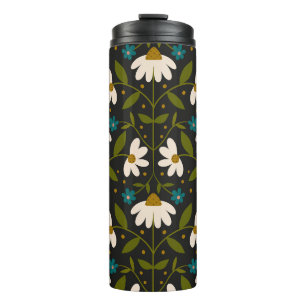 Niedliches weißes Farbmuster Thermosbecher