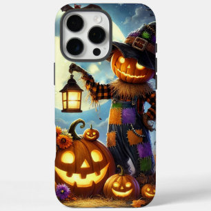 Niedliches, weißes Halloweenschaukeln und Kürbisse iPhone 16 Pro Max Hülle